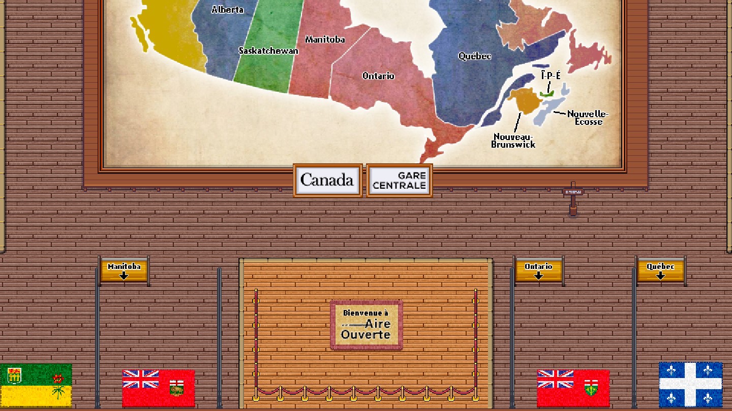 Vue de la Gare centrale desservant les provinces et territoires du Canada
