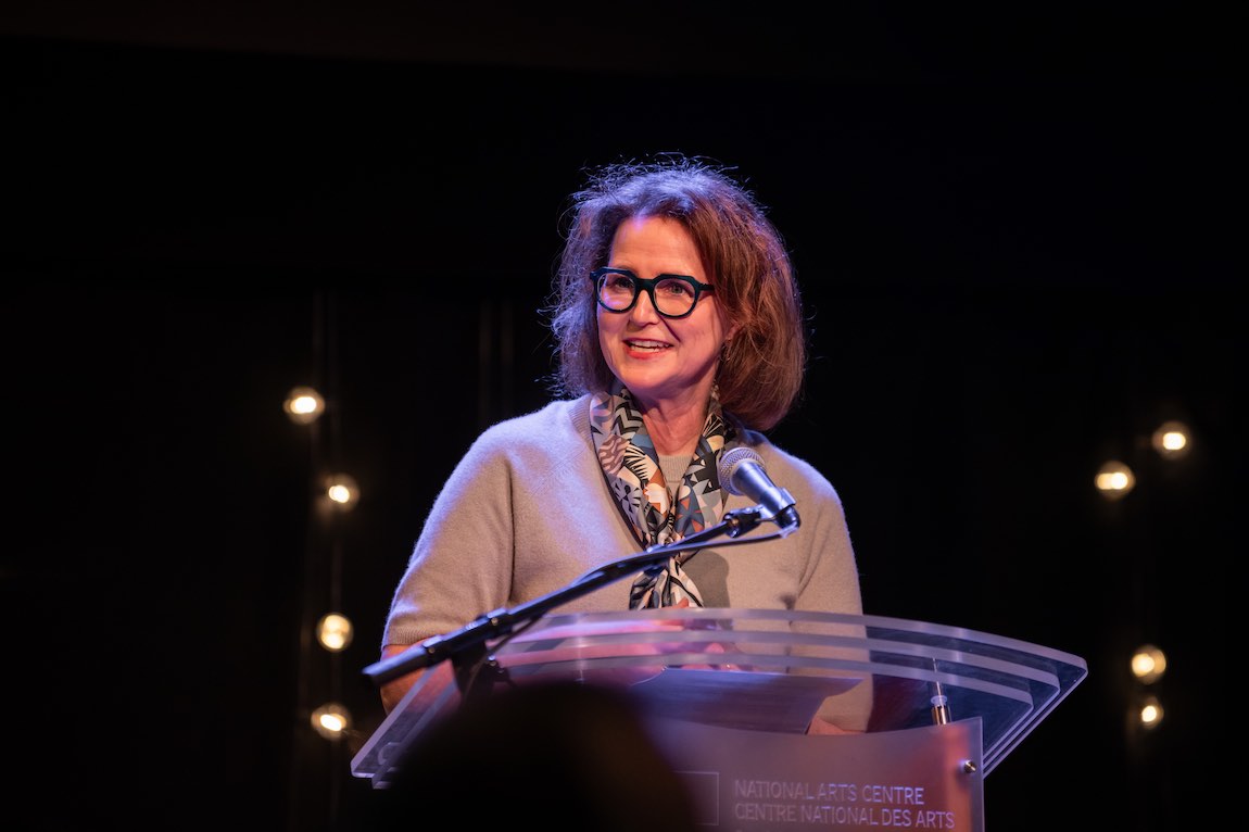 «&ensp;Plus que jamais, nous avons la responsabilité collective de créer des espaces de dialogue comme aujourd’hui, pour voir comment, ensemble, on s’assure que la culture canadienne, francophone et acadienne soit vue, entendue et pleinement consommée.&ensp;»— Annabelle Cloutier, présidente et cheffe de la direction du Centre national des arts